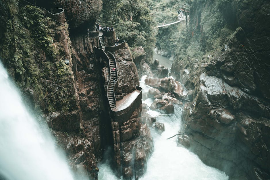Baños cascade Équateur — couverture réseau 4G