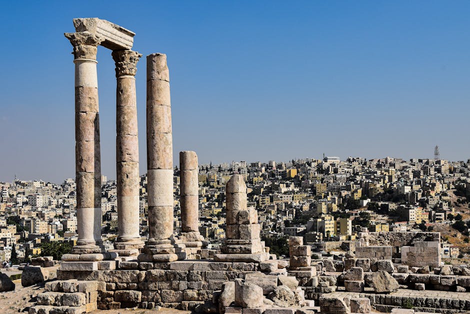 Citadelle d'Amman Jordanie — eSIM et connexion dans la capitale