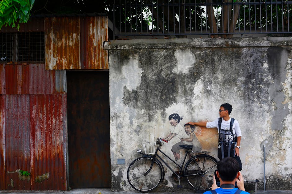 Penang street art Georgetown Malaisie — meilleure eSIM pour le circuit