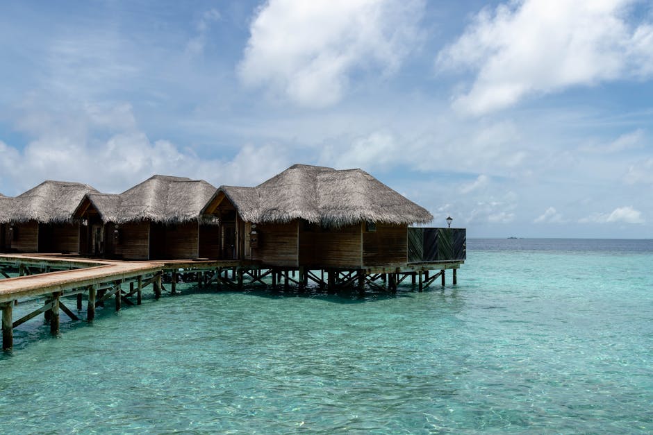 Bungalow sur pilotis Maldives — meilleure eSIM pour le resort