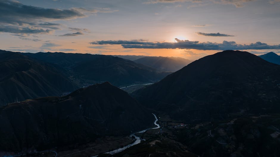 Paysage andin Pérou — couverture réseau 4G