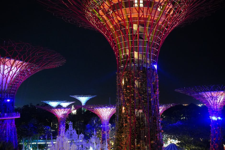 Gardens by the Bay Supertrees Singapour — meilleure eSIM 5G
