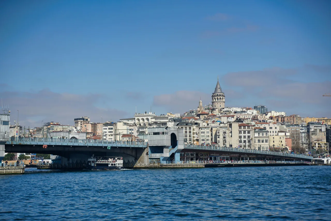 Skyline d'Istanbul avec mosquées et Bosphore